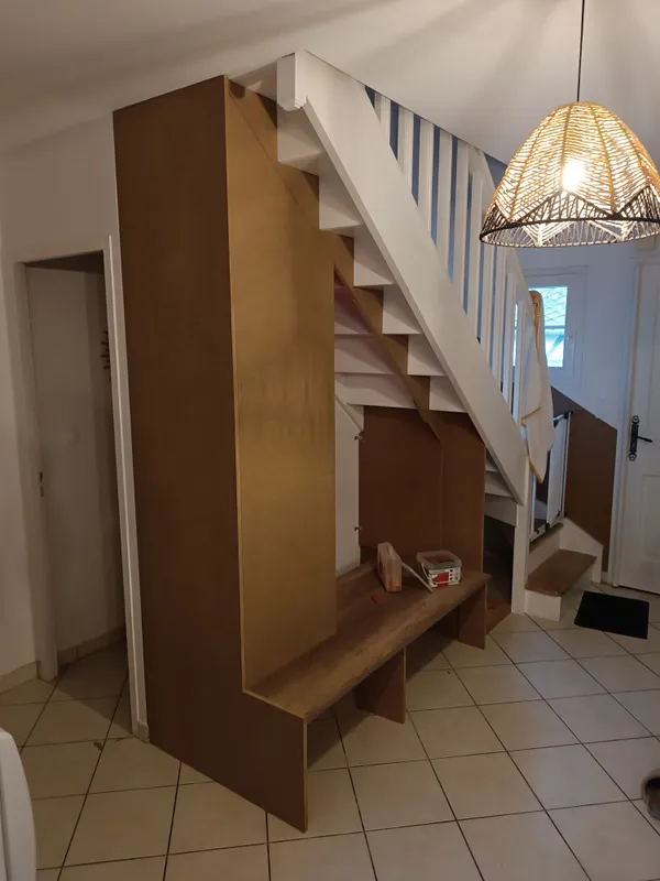 Meuble sur mesure sous escalier, photo 5