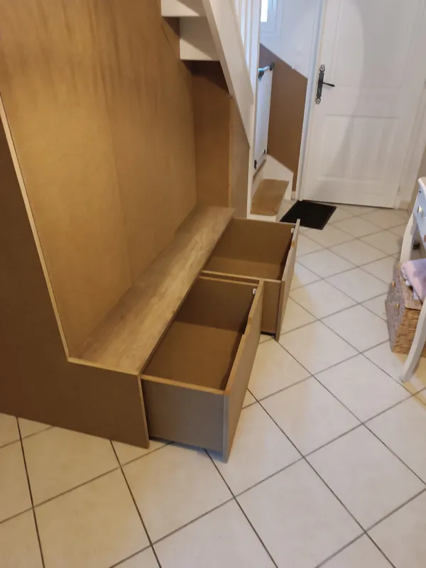 Meuble sur mesure sous escalier, photo 10