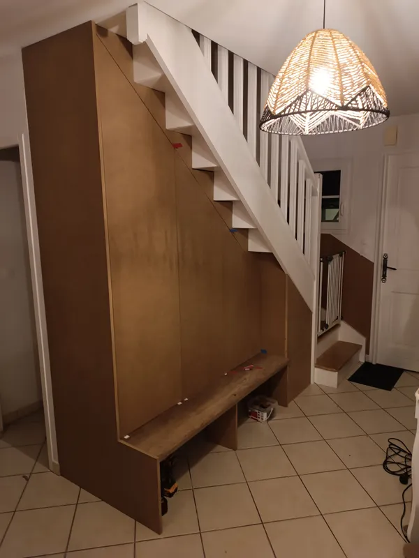 Meuble sur mesure sous escalier, photo 8