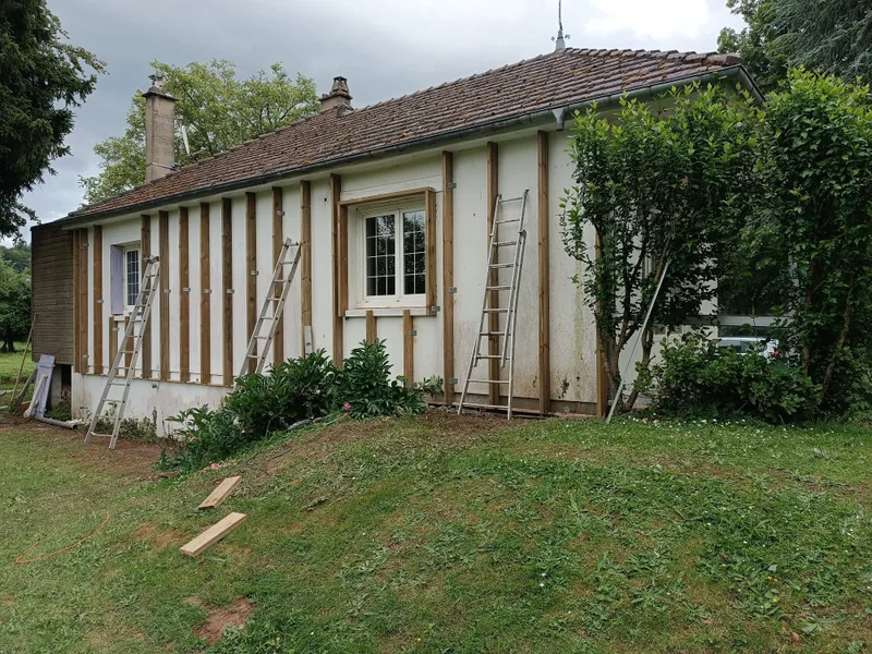 Isolation par l'extérieur avec bardage bois, photo 2