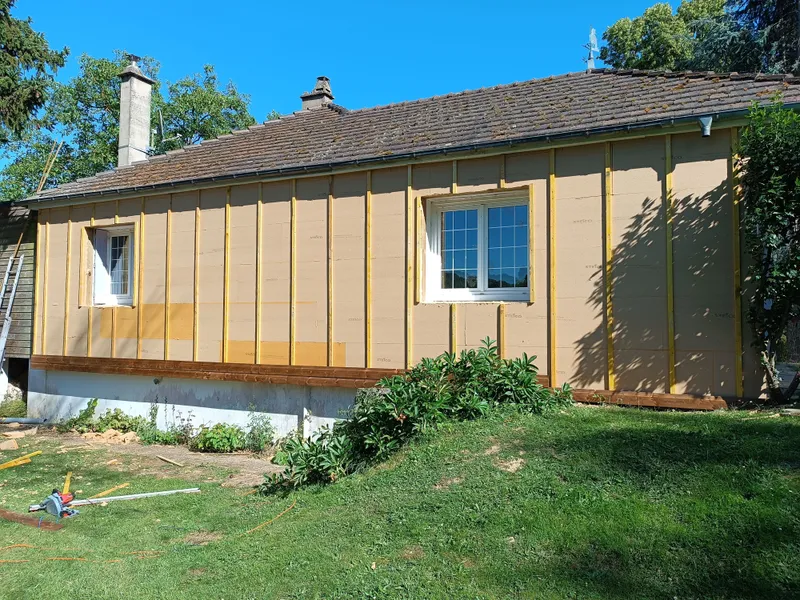 Isolation par l'extérieur avec bardage bois, photo 5