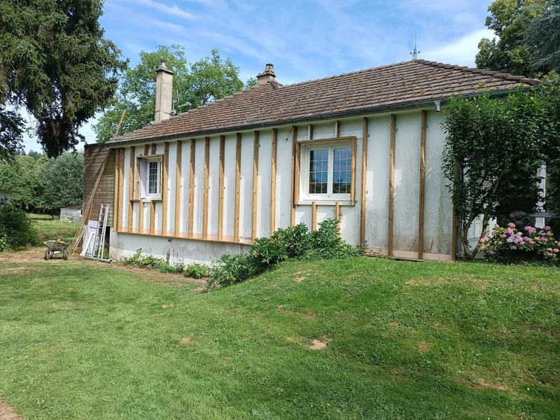 Isolation par l'extérieur avec bardage bois