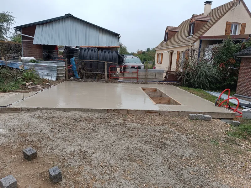 Dalle béton, photo 1