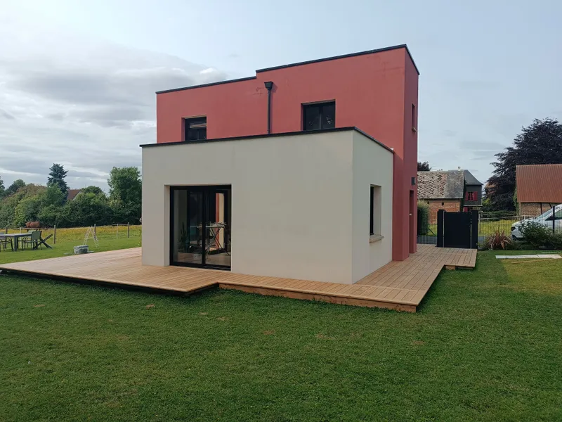 Terrasse en bois sur plots